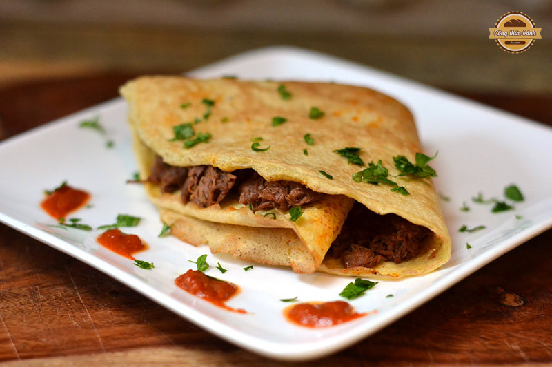 Công thức làm bánh Crepe mặn thơm ngon, cuốn hút
