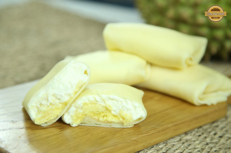 Bánh crepe sầu riêng