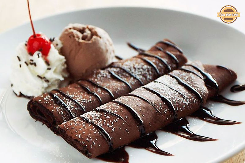 Công thức làm bánh Crepe Chocolate rất dễ thực hiện