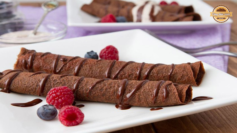 Công thức bánh crepe socola thu hút mọi ánh nhìn