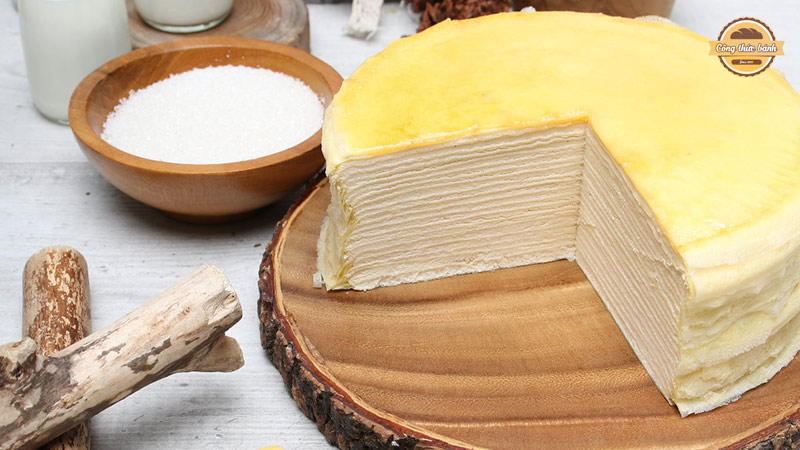 Bánh crepe sầu riêng ngàn lớp