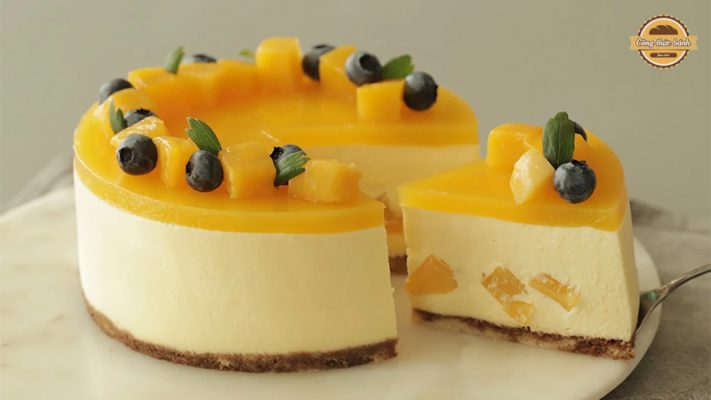 Bánh Mousse xoài thơm ngon khó cưỡng
